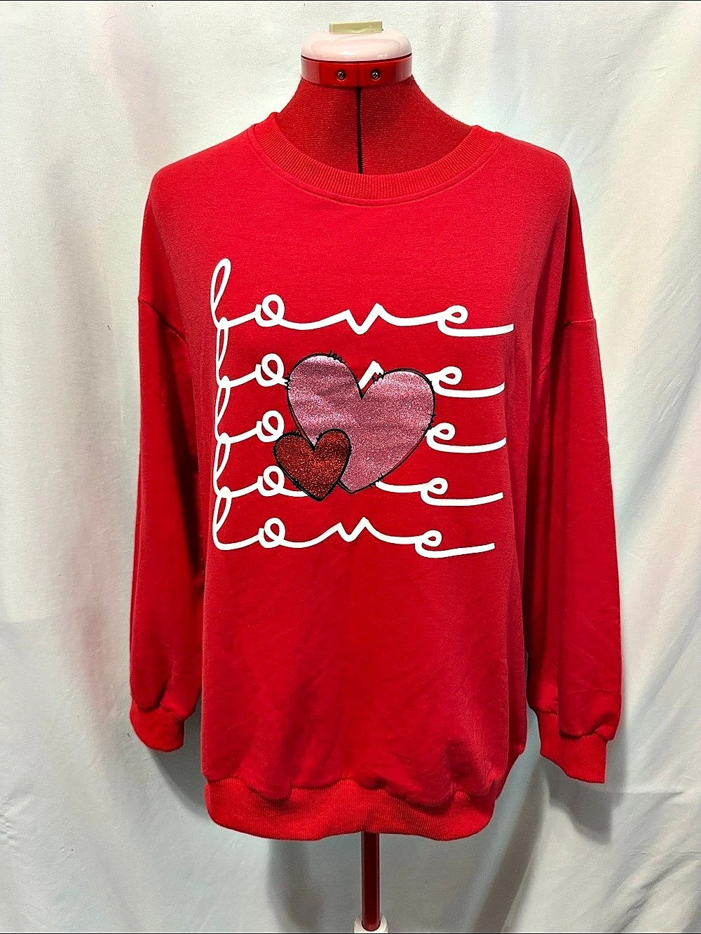 Graphic Sweatshirt in Red Size Medium Like New